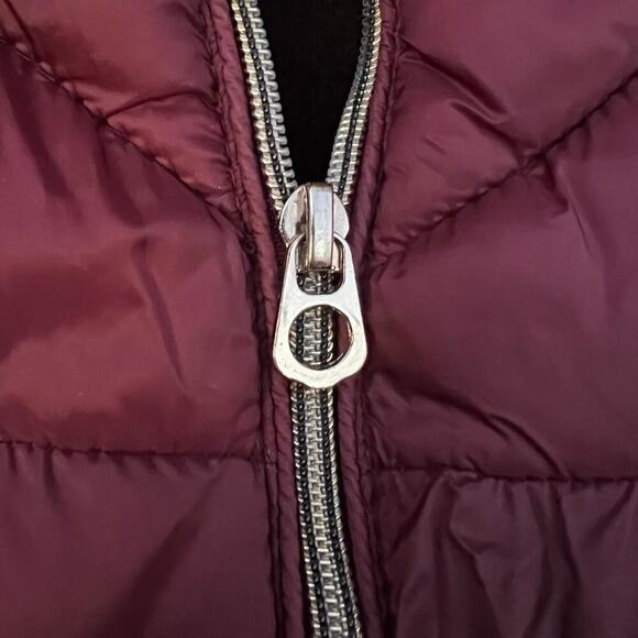 Snobbish maroon nylon full zip vest, women's size XL - Picture 4 of 7